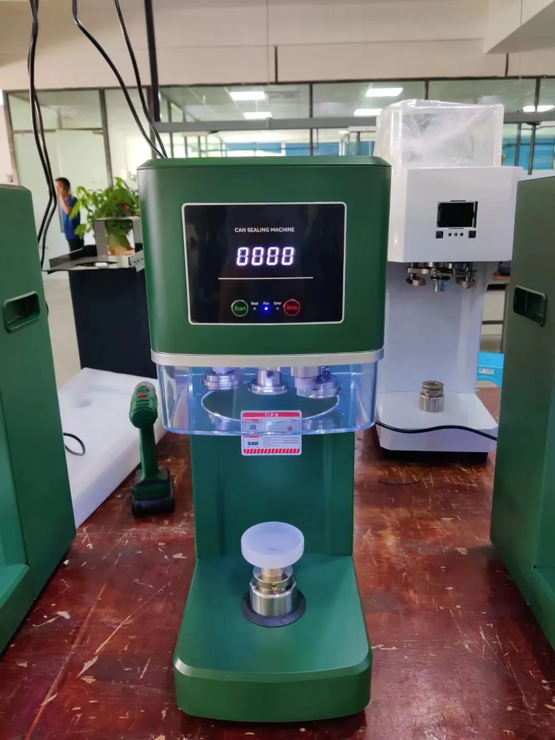 3S Full Automatic Intelligent Can Sealing Machine Non Rotary Plastic PET Tin Jar Aluminum Beer Soda Cans Seamer Size Customized