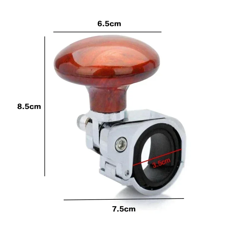 Car Steering Wheel Booster Ball 360 Degree Turning Spinner Knob Metal Bearing Power Handle Rotating Universal Auto Accessories