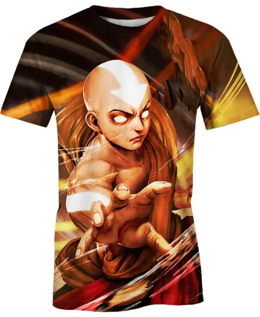 Hot Sale Avatar: The Last Airbender 3D Print Anime T-shirts Men Women Short Sleeved O-Neck Tee Top Fashion Harajuku Kid Clothing