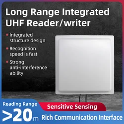 R16-12DB 0-20m Long range Integrated UHF Reader/writer 902~928MHz UHF RFID Reader EPC GEN2 Tag Reader 865~868MHz ISO18000-6C