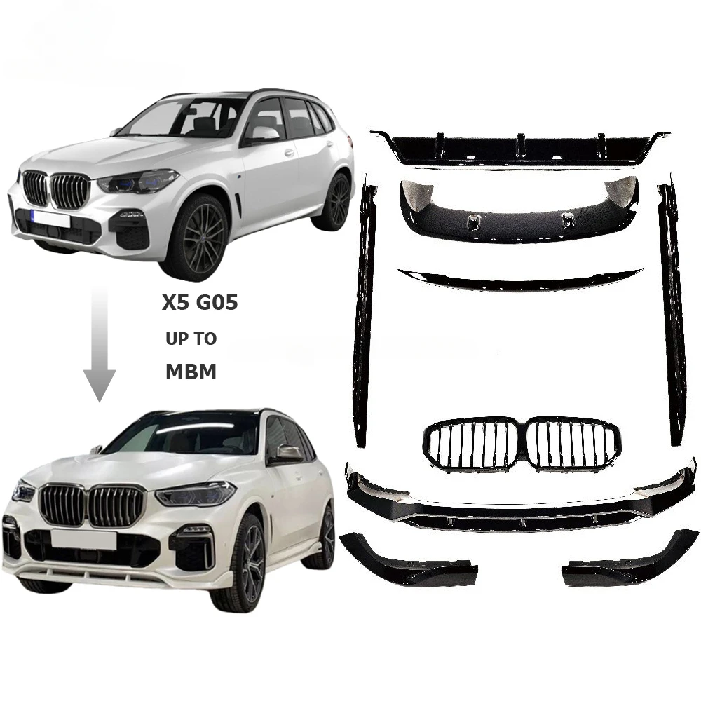 

G05 Body Kits ABS Material For X5 2018Y~ G05 MBM Style Small Body Kits Front Lip Rear Diffuser Side Skirts Other Car Accessories