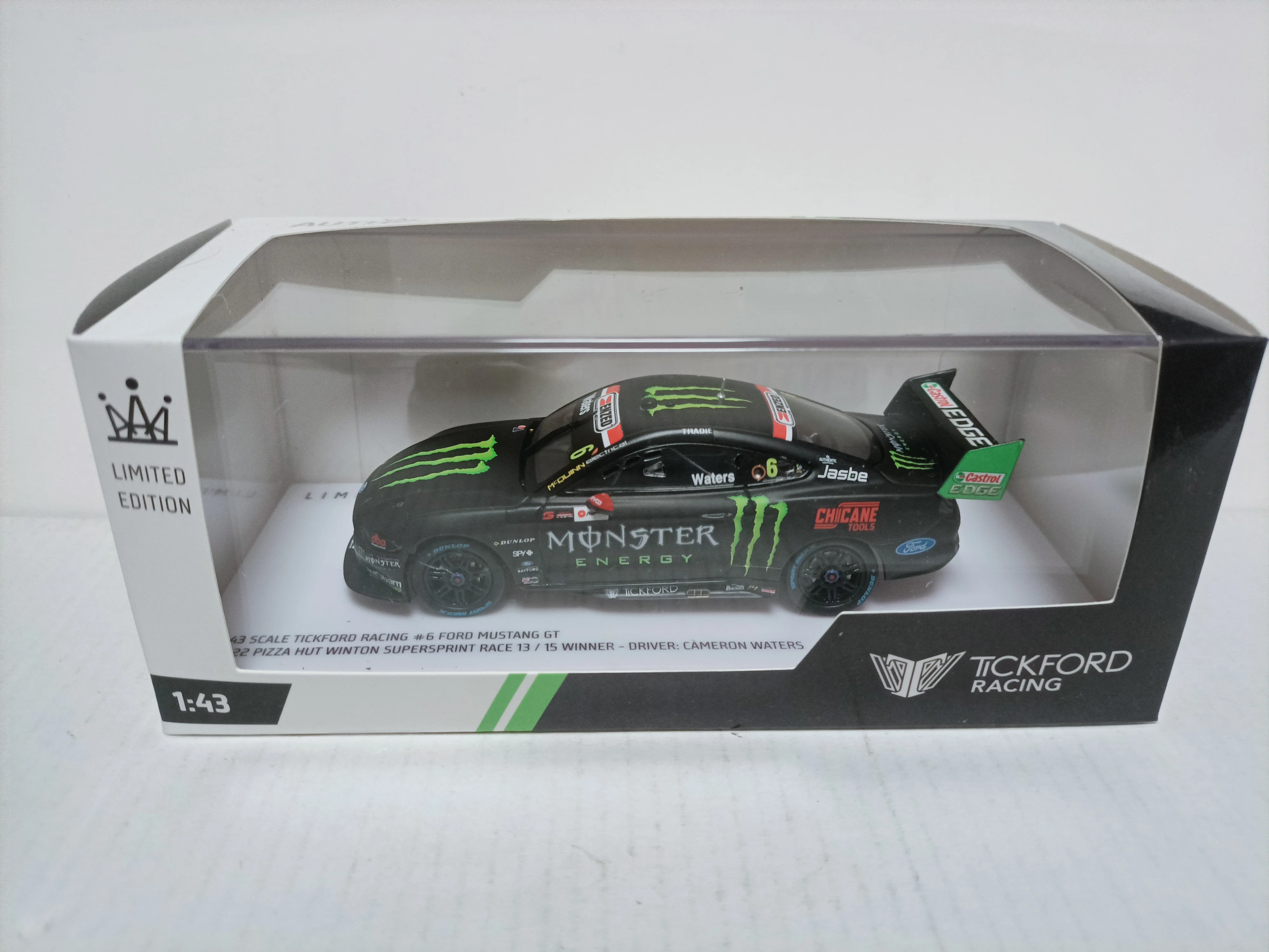 أصلية 1 43 بطولة فورد موستانج سباق نموذج تيكفورد فورد الفائز 2022