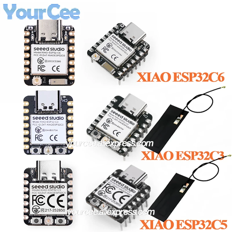 10 szt./1 szt. ESP32 Seeed Studio XIAO ESP32C6 ESP32C3 ESP32C5 WiFi 6+Bluetooth-kompatybilny Ble 5 Zigbee Matter Płytka Rozwojowa WiFi