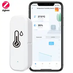 Neues Upgrade Tuya ZigBee Feuchtigkeit temperatur sensor App Remote Echtzeit-Detektor Smart Home funktioniert mit Alexa Google Home