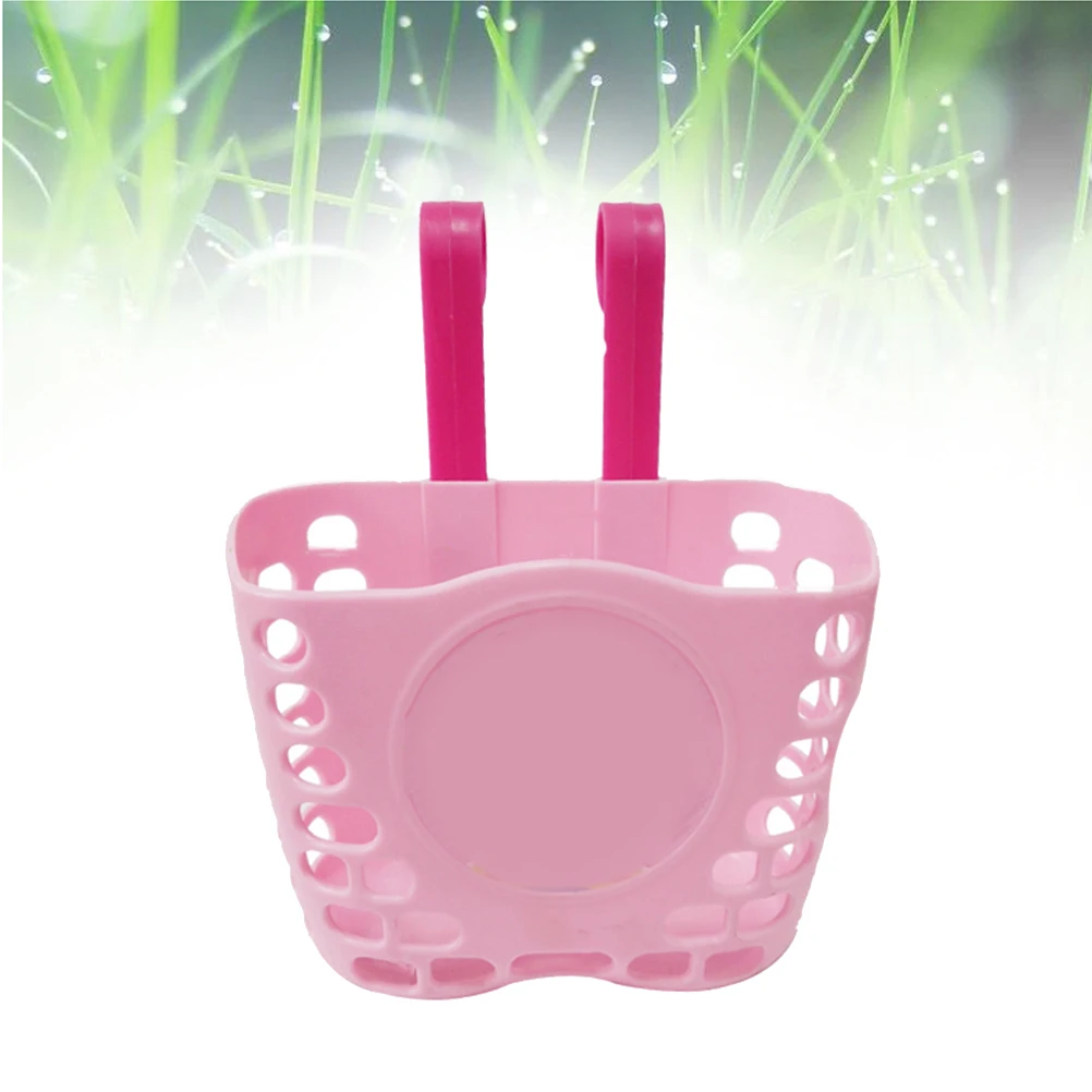 

Bicycle Basket Kids Bike Plastic Cartoon Pattern Storage H Front Carrier Easy Install Perfect Cycling Accessory Small