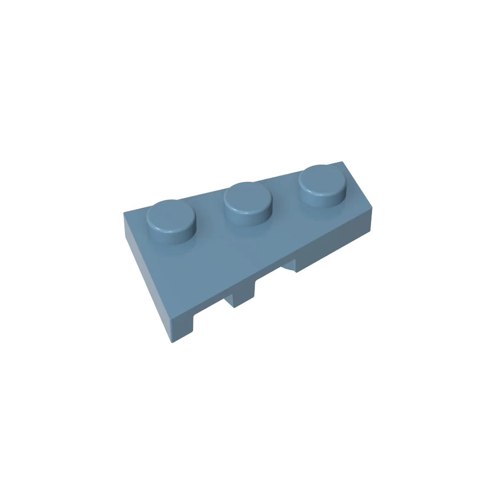 Gobricks GDS-547 Wigplaat 3x2 Rechts compatibel met lego 43722 kinderen DIY Educatieve Bouwstenen Technische