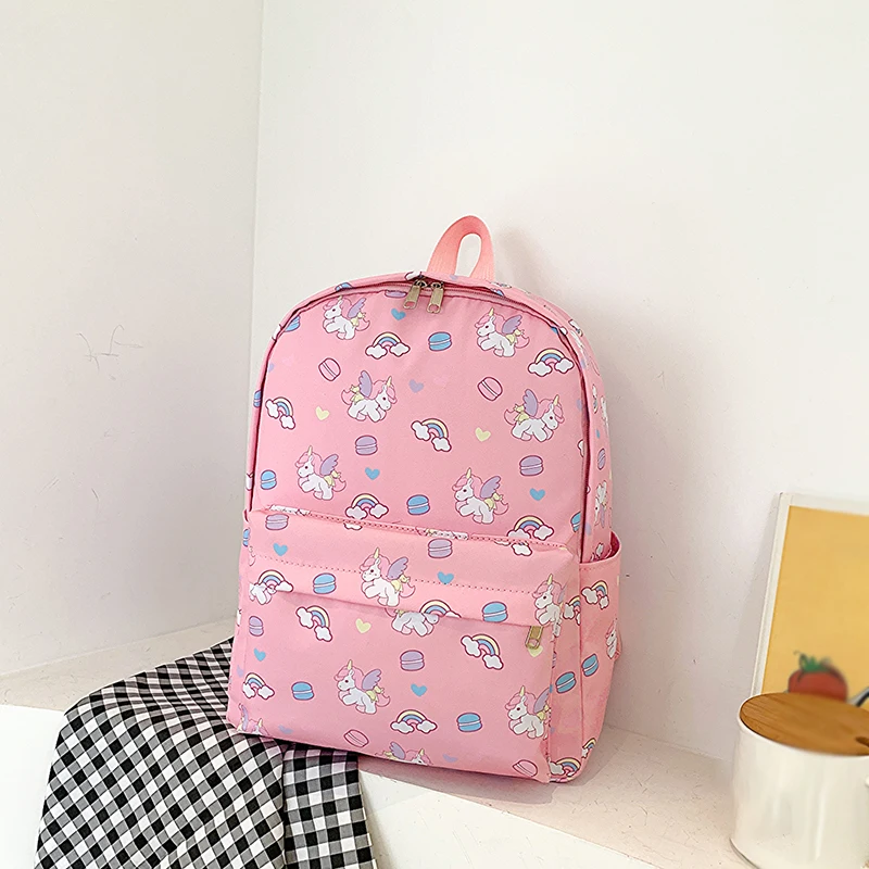 Cute Cartoon Impresso Mochilas para Crianças, Kindergarten Schoolbag, Kids Book Bags, Meninos e Meninas, Animal Travel Backpack