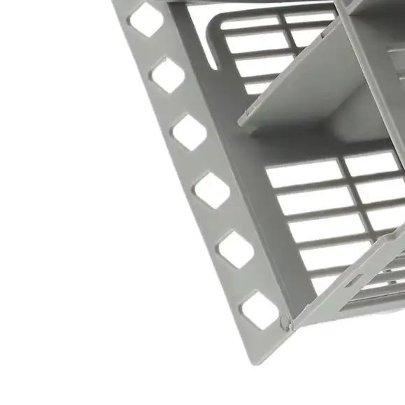 Cesta para cubiertos compatible con lavavajillas Bauknecht-Indesit-Hotpoint, reemplaza a C00257140 386607, cestas de almacenamiento de plástico gris