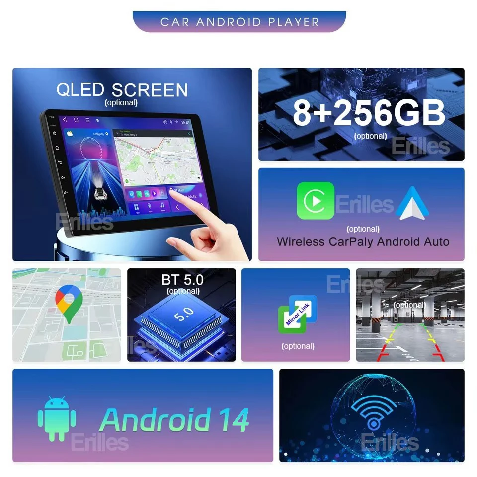 Carplay Android 14 For Fiat PERLA Albea / Siena /Palio 2004 - 2012 Car Multimedia Player Radio RDS GPS Navigator SWC NO DVD 2DIN