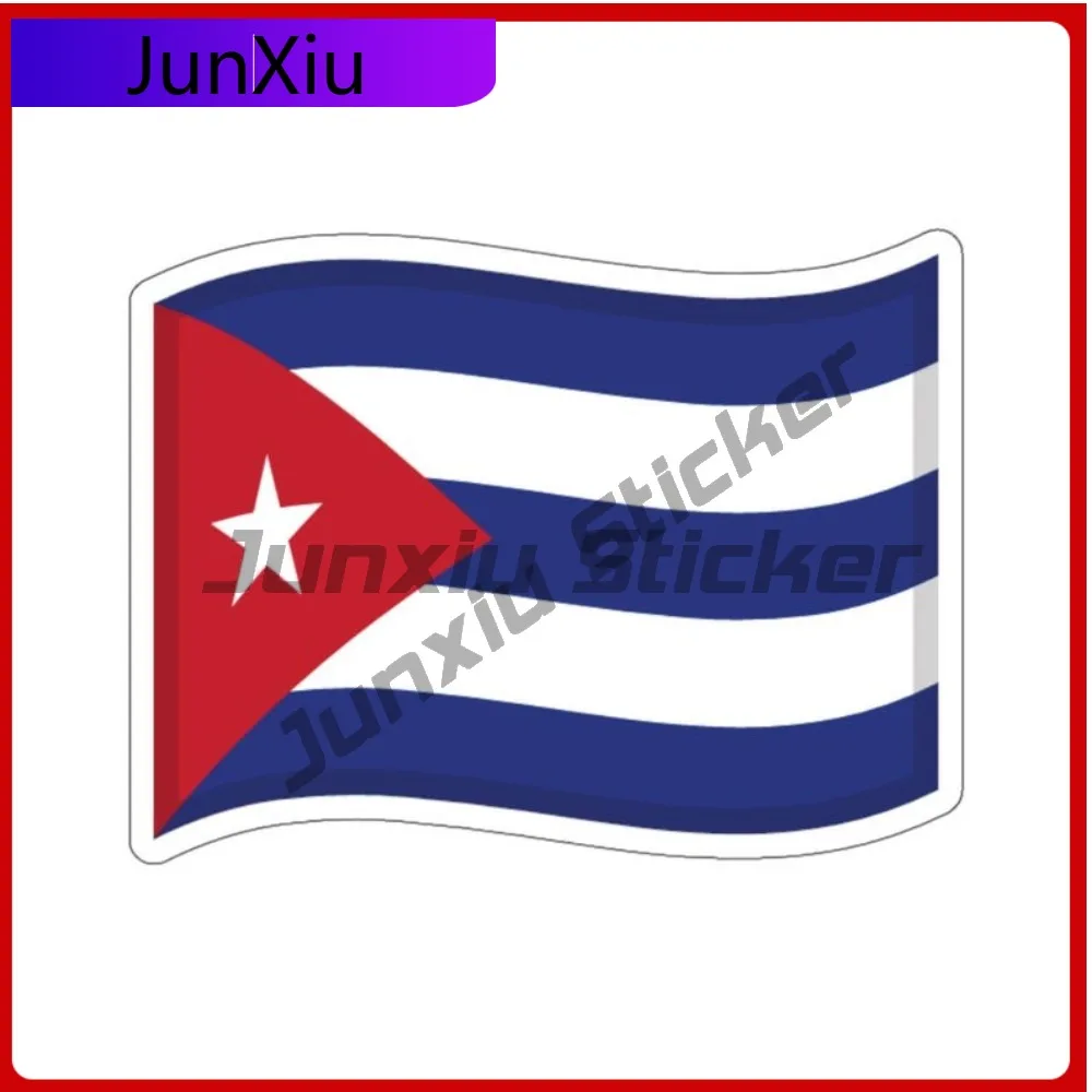 

Cuba Drift Flag Sticker Cuban Occlusion Scratch Decorations Decal Accessories Window Motorcycle Bumper Truck Pickup Camper Lapto
