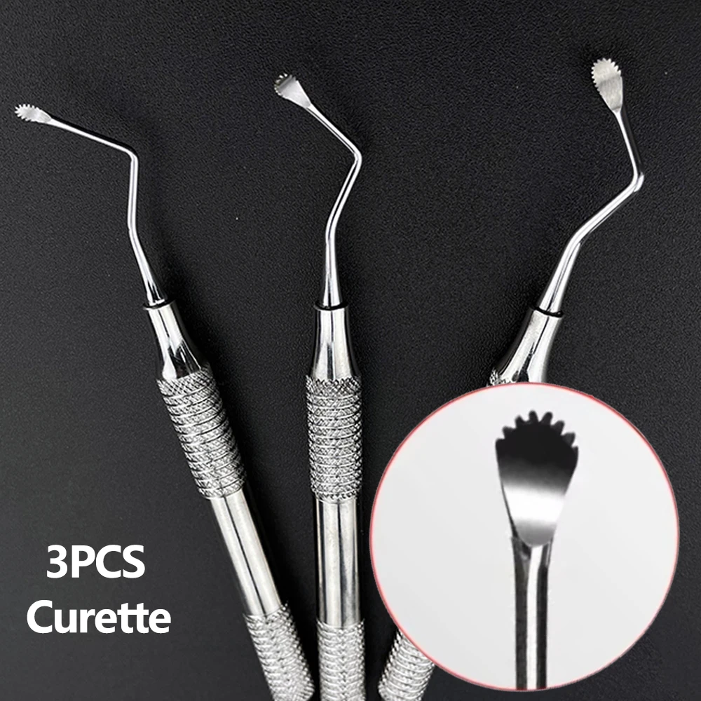 

Professional Dental Jagged Curette Bone Periodontal Instrument Stainless Steel Implant Tool for Oral Surgery