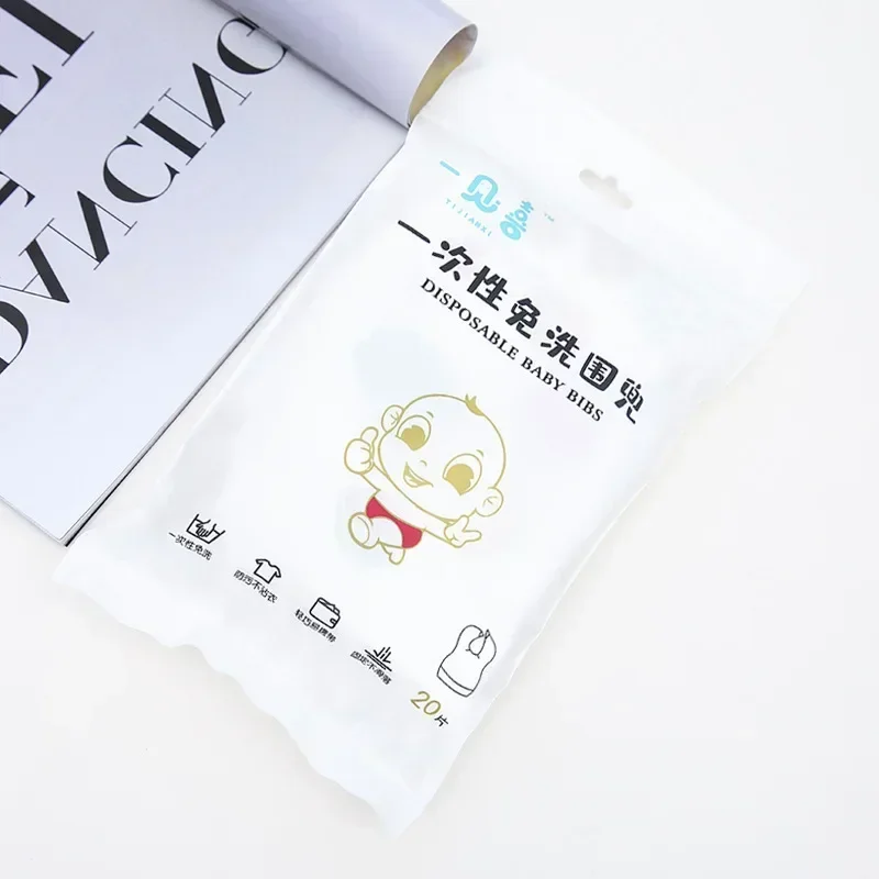 10-20pcs Baby Disposable Bib Children\'s Saliva Towel Baby Eating Bib Waterproof Wash Free Waterproof Portable Rice Bag