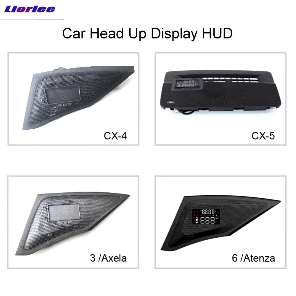 For Mazda 3/6 Axela CX-4 CX-5 2012-2025 Car Head Up Display Auto HUD HD LCD Projection Digital Windshield Projector