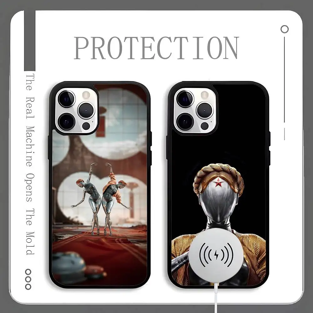 

A-Atomic H-Heart Game Phone Case For Magnetic Wireless Charge Cover For iphone 16 15 14 13 12 11 Pro Max Plus Coque