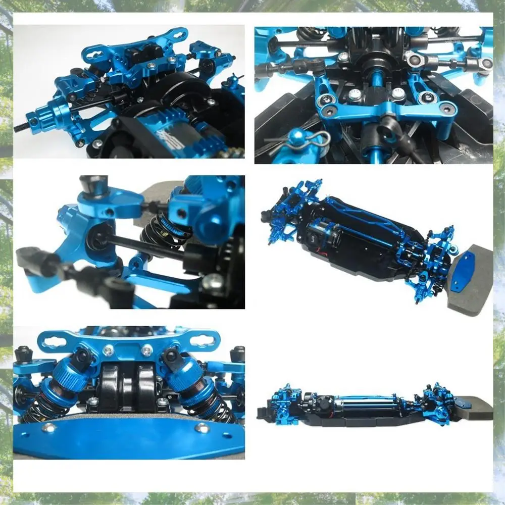 Soporte de brazo de suspensión inferior de Metal de T84C-2Pcs para Tamiya TT02 TT-02 1/10 RC piezas de mejora de coche