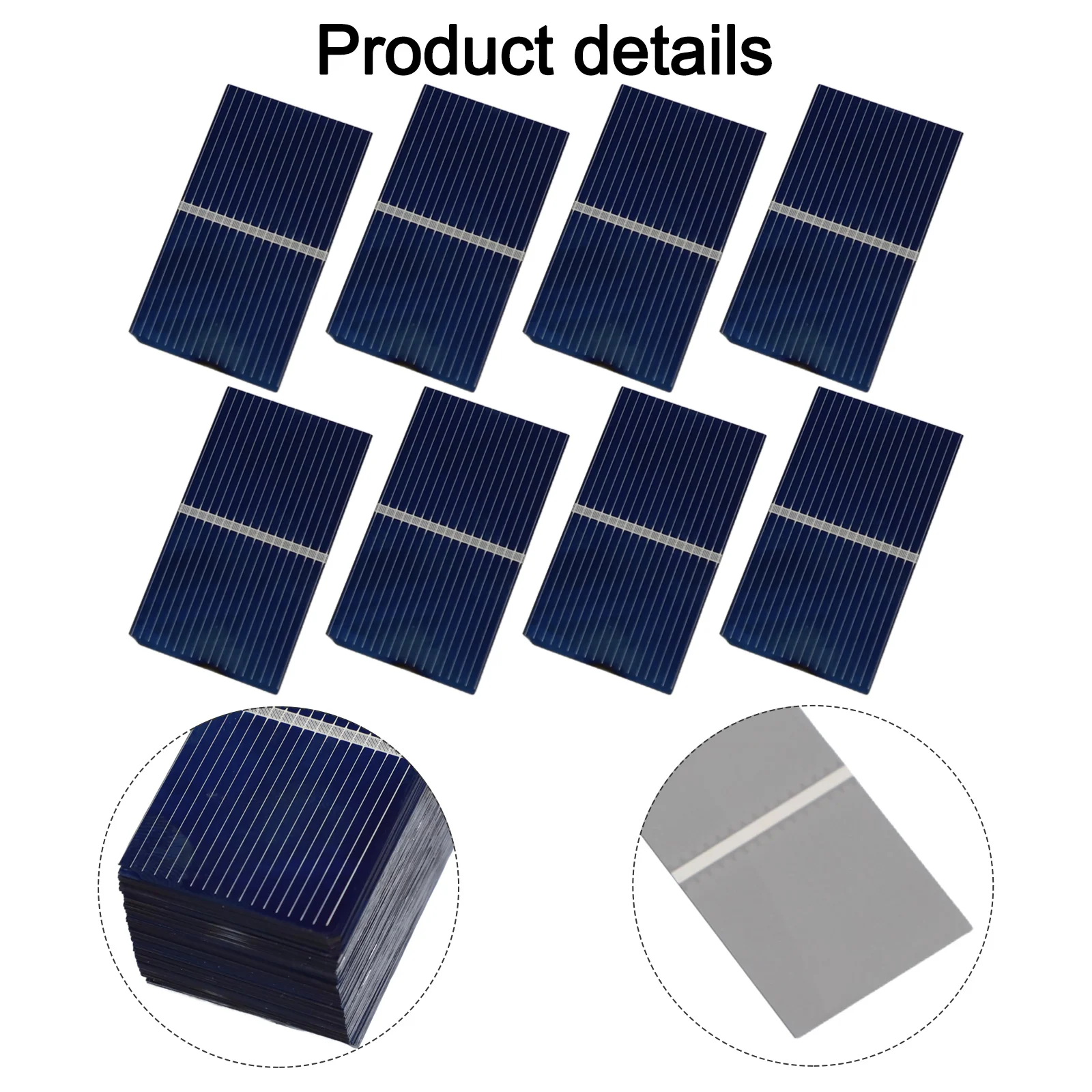 for mini For Solar Cells 100pcs 0 5V Polycrystalline Silicon for Solar Powered Projects and Outdoor Activities