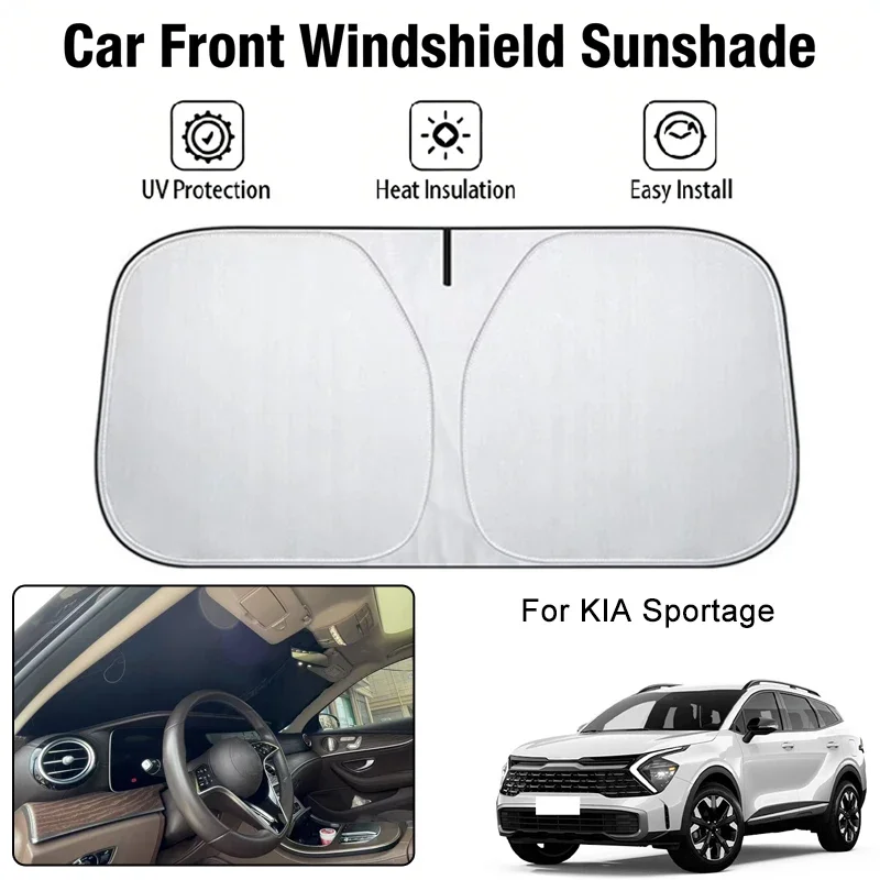 

Foldable Car Windshield Sun Shade UV Block Heat Insulation For KIA Sportage Interior Protection Accessories