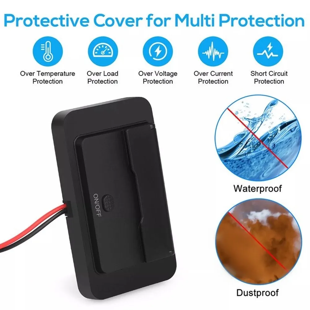 Mount RV USB Charging Socket Dual USB-C 36W PD + Dual For QC3.0 Waterproof Design with LED Voltmeter for 12V 24V Use