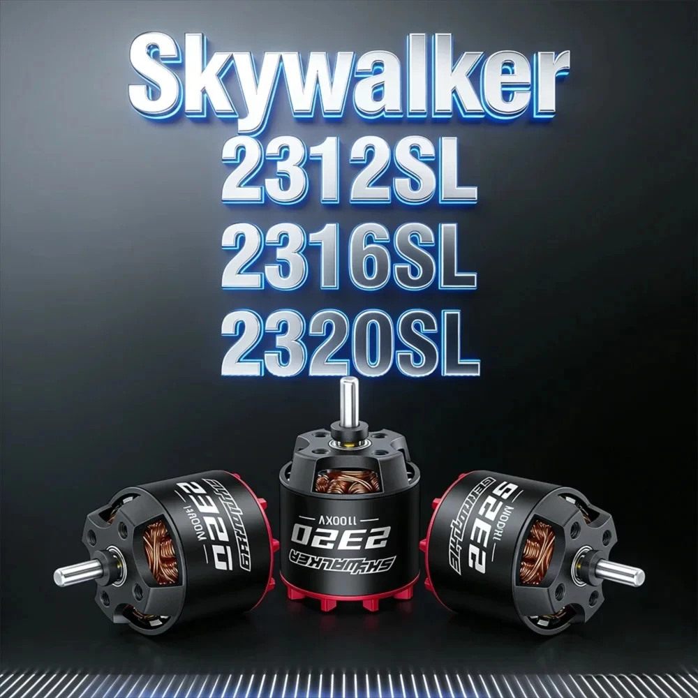 

Hobbywing Skywalker 2312SL 2316SL 2320SL 3-4S High Power Fixed-wing Brushless Motor 4mm Shaft For RC Fixed-wing