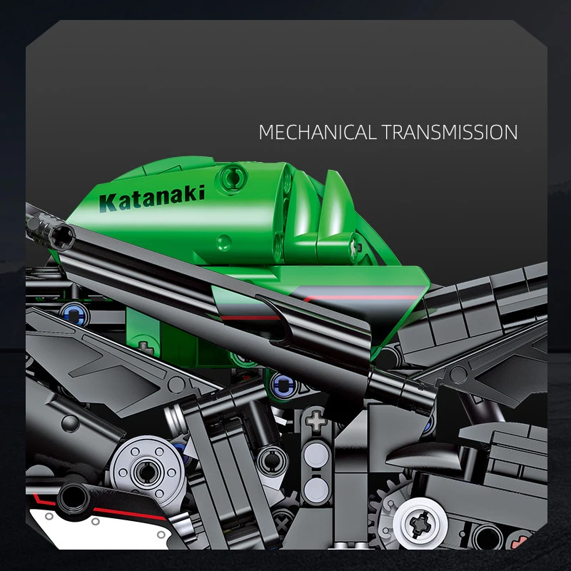 Technische 1:14 Schaal Motor Moc Bouwsteen Japan ZX-10R Motorfiets Model Bricks Motor Speelgoed Collectie Voor Jongens Geschenken