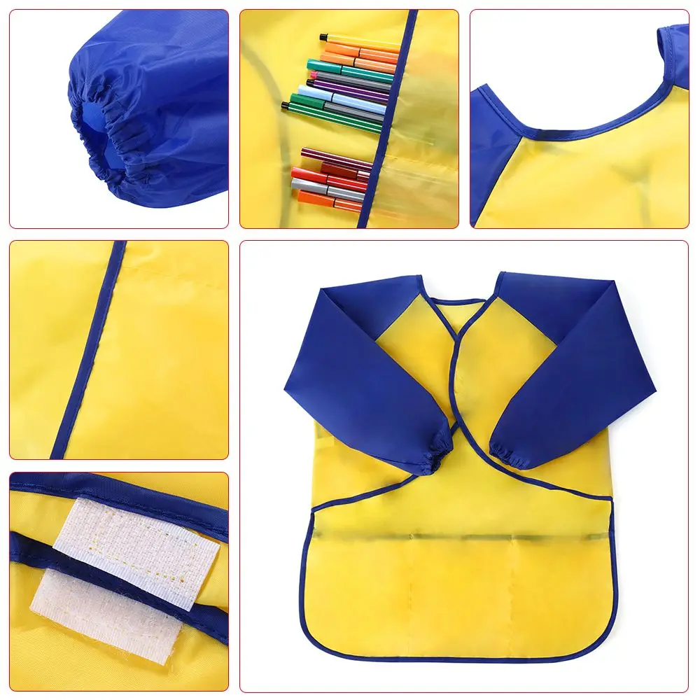 Children Craft Baking Art Kids Painting Apron Cooking Bib Waterproof