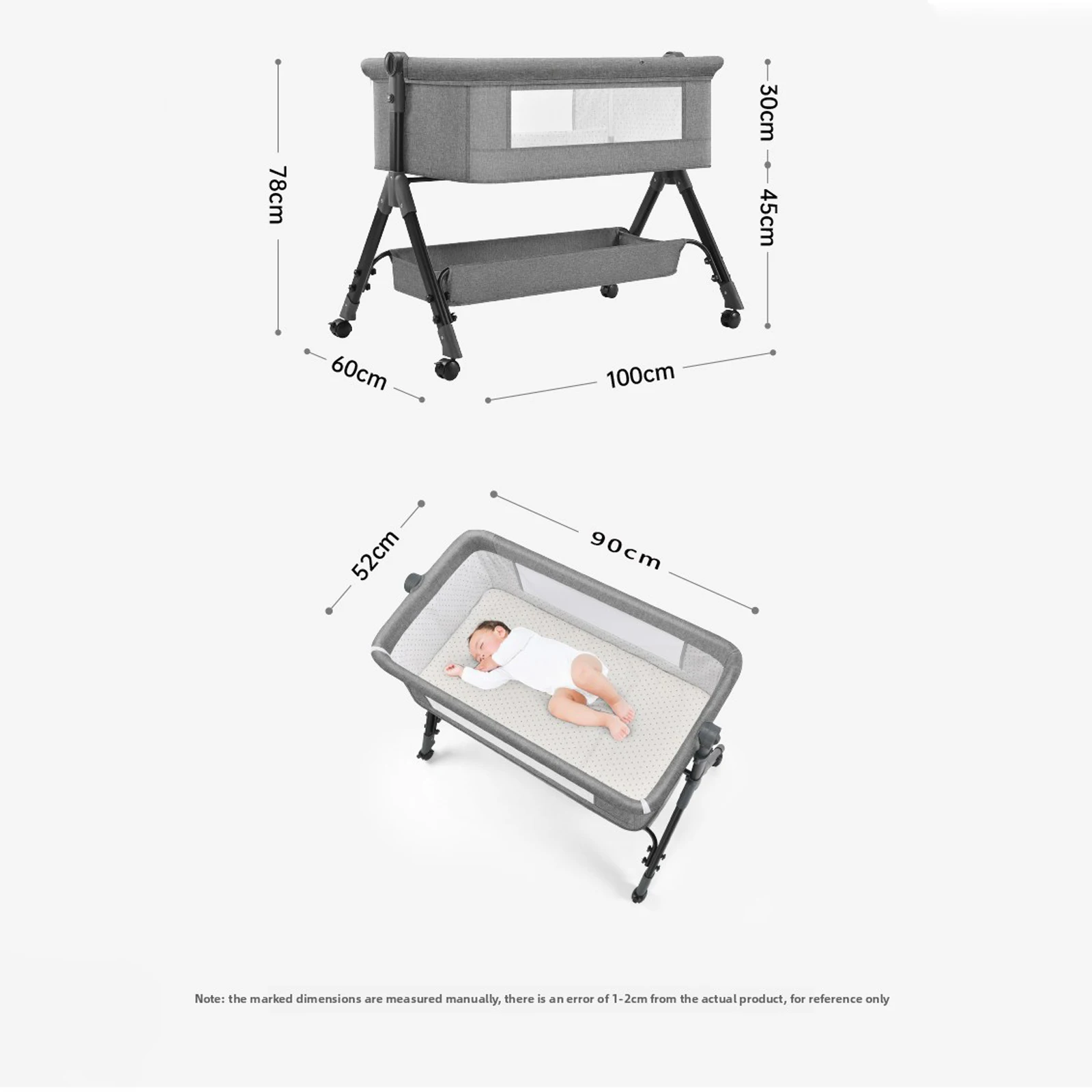 سرير أطفال مهد طفل سرير بيبي عش سرير أطفال الرضع أطفال أطفال حديثي الولادة سرير أثاث الطفل الأم طفل مشترك النوم