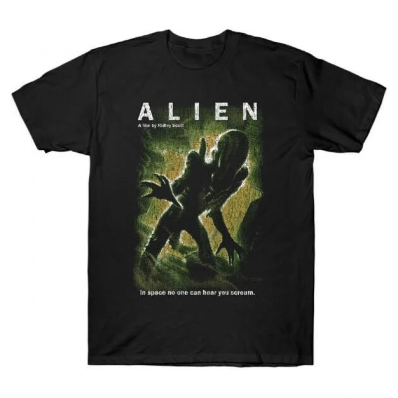 

0412 Sci-Fi Alien Ridley Scott Gift T-Shirt Weyland LV-426 Horror movie Xenomorp Short Sleeve Graphic clothes All size tops