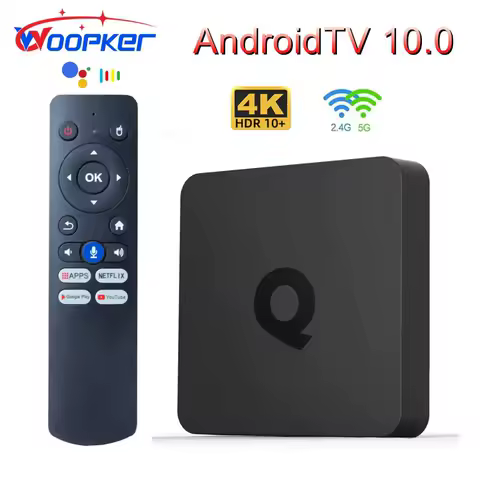 Woopker ATV Q1 Smart TV Box Android 10 Allwinner H313 2GB 16GB Support Google Voice Dual 2G 8G Wifi BT 4K AndroidTV Set Top Box
