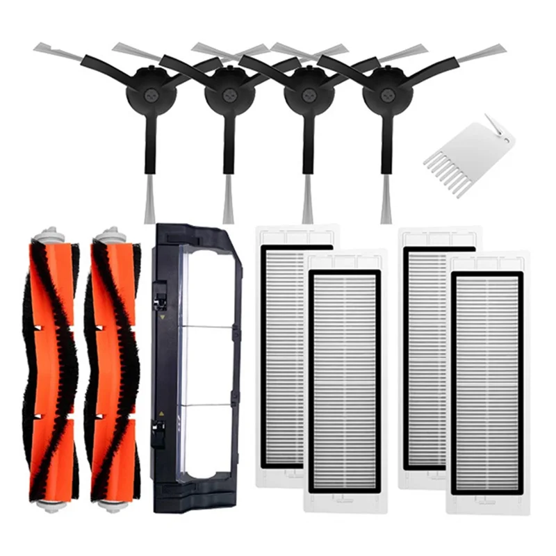 YCOC-For Xiaomi Mi Robot 1/ 1S SDJQR01RR SDJQR02RR SDJQR03RR Roboeock E3، S4، S4 Max، S5 أجزاء فرشاة جانبية رئيسية للمكنسة الكهربائية