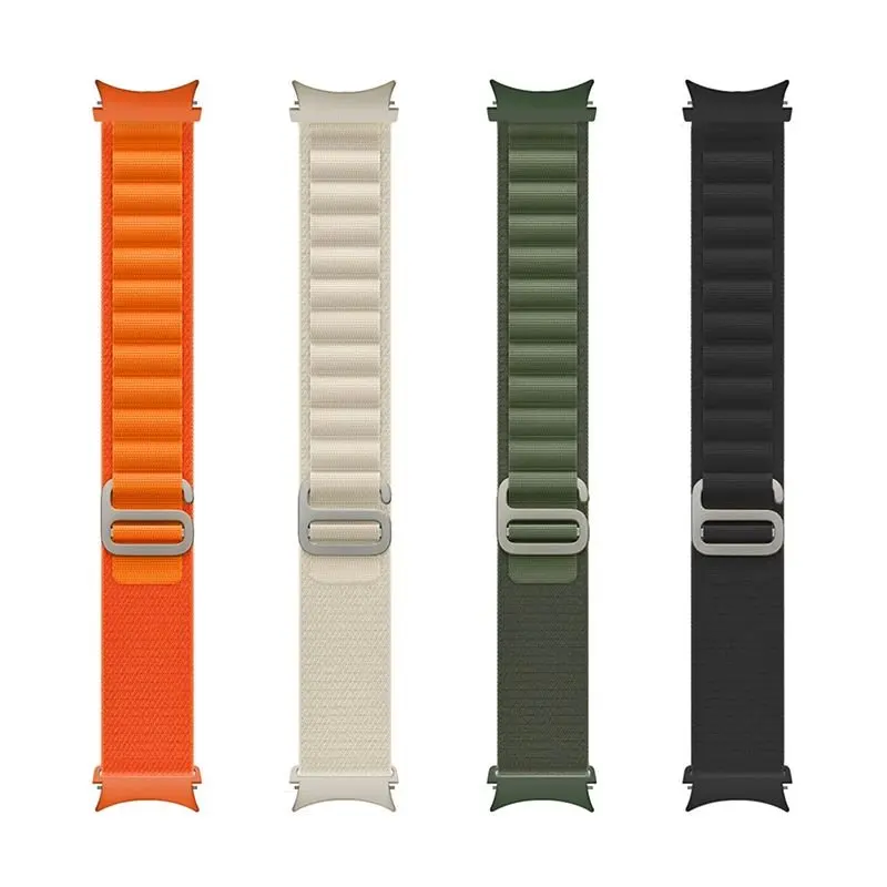 Ремешок Alpine Loop для Samsung Galaxy Watch 4 5 6 7 FE 40 мм 44 мм/Watch 4 6 Classic/Watch 5 Pro 45 мм, нейлоновый браслет с оплеткой