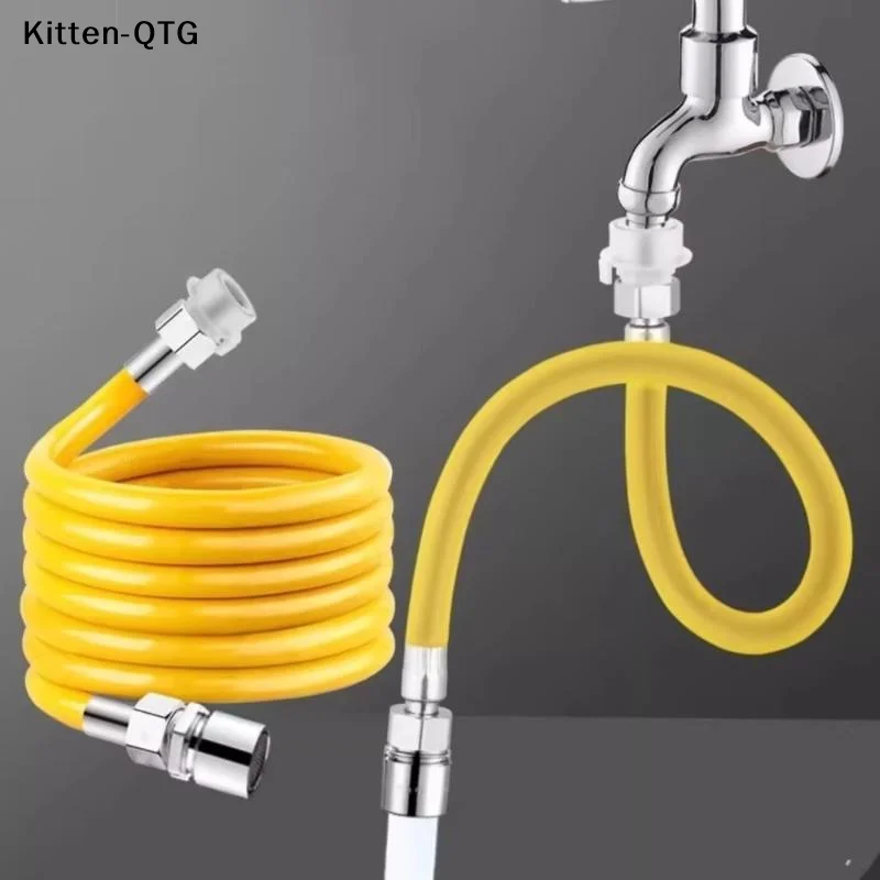 

1Pc Splashproof Free Bending Faucet Extension Tube 1 Mode Faucet Extension Extender Adjust Stainless Steel Water Tap Pipe Tube