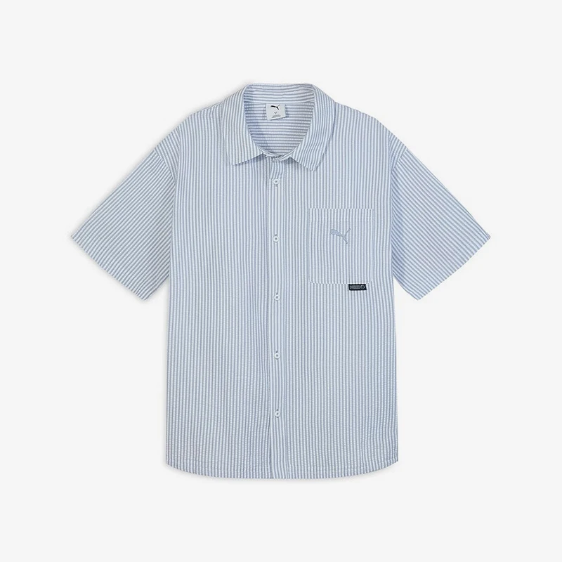 

Оригинальная мужская дышащая спортивная повседневная рубашка Puma с полосатым воротником 634794-92