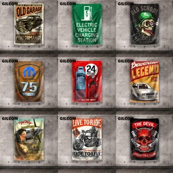 Garage Flags Motor Oil Auto Parts Motorbikes Vintage Poster For Tool Shop Repair Shop Plaque Decoration Brass Grommet Banner