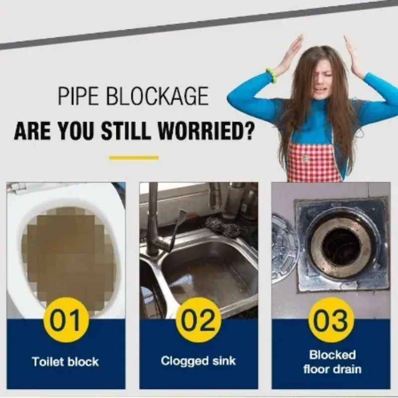 Sink & Drain Cleaner Sink Drain Bottled Powerful Cleaner Closestool Toilet Kitchen Deodorization Clogging Sewer Agent Pipe