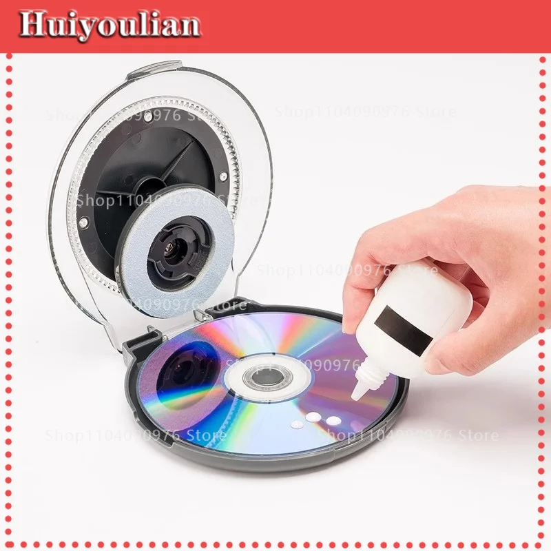 CD Repair Machine CD Disc Scratch Repair Device DVD Data Recovery Set Cleaning Fluid Paste Tool Cleaner