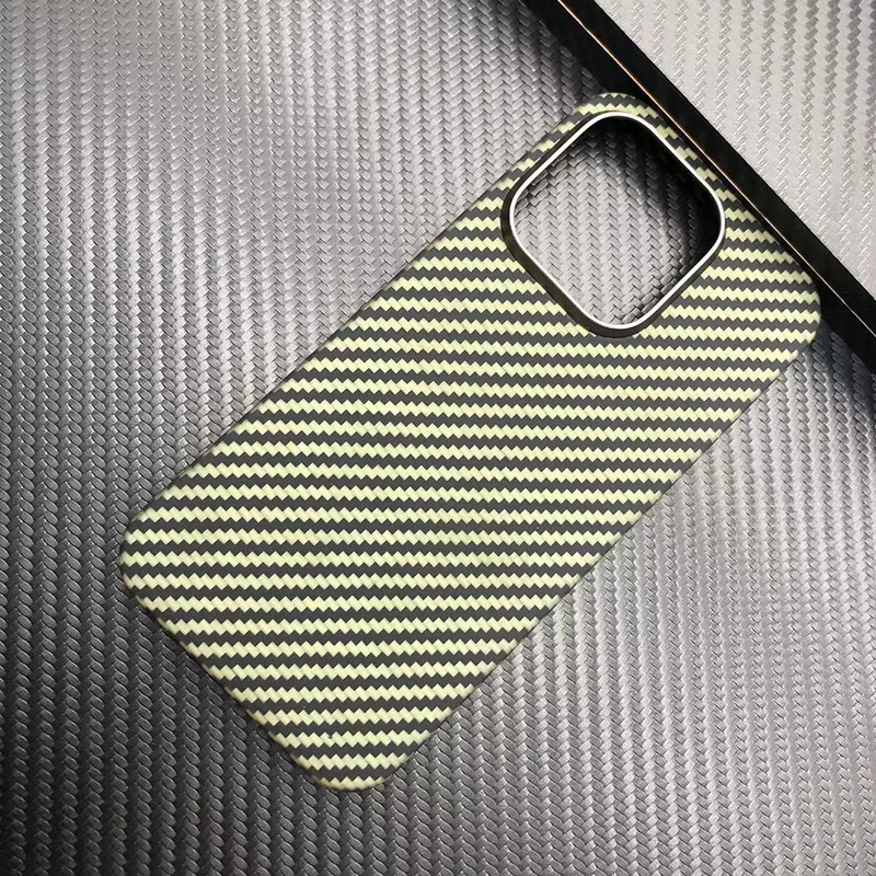 High-end Aramid Fiber Phone Case Real Carbon Fiber Luxurious Colorful Ultra-thin Suitable for iPhone 15 13 14 pro max