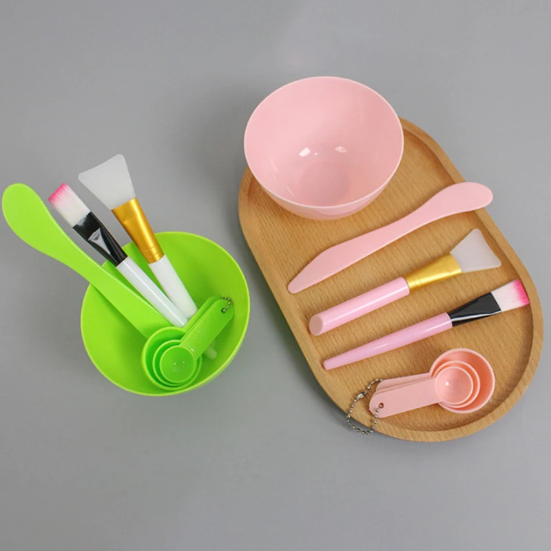 Facial Brush Mask Bowl Spoon Set Mask Brush Bar Beauty Tools Mixing Tools Skin Care Makeup Supplies Woman Facial Tools