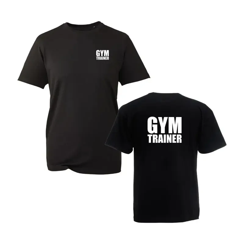 Gym Trainer Print T Shirt Fitness Trainers Instructors Workout Training Tops