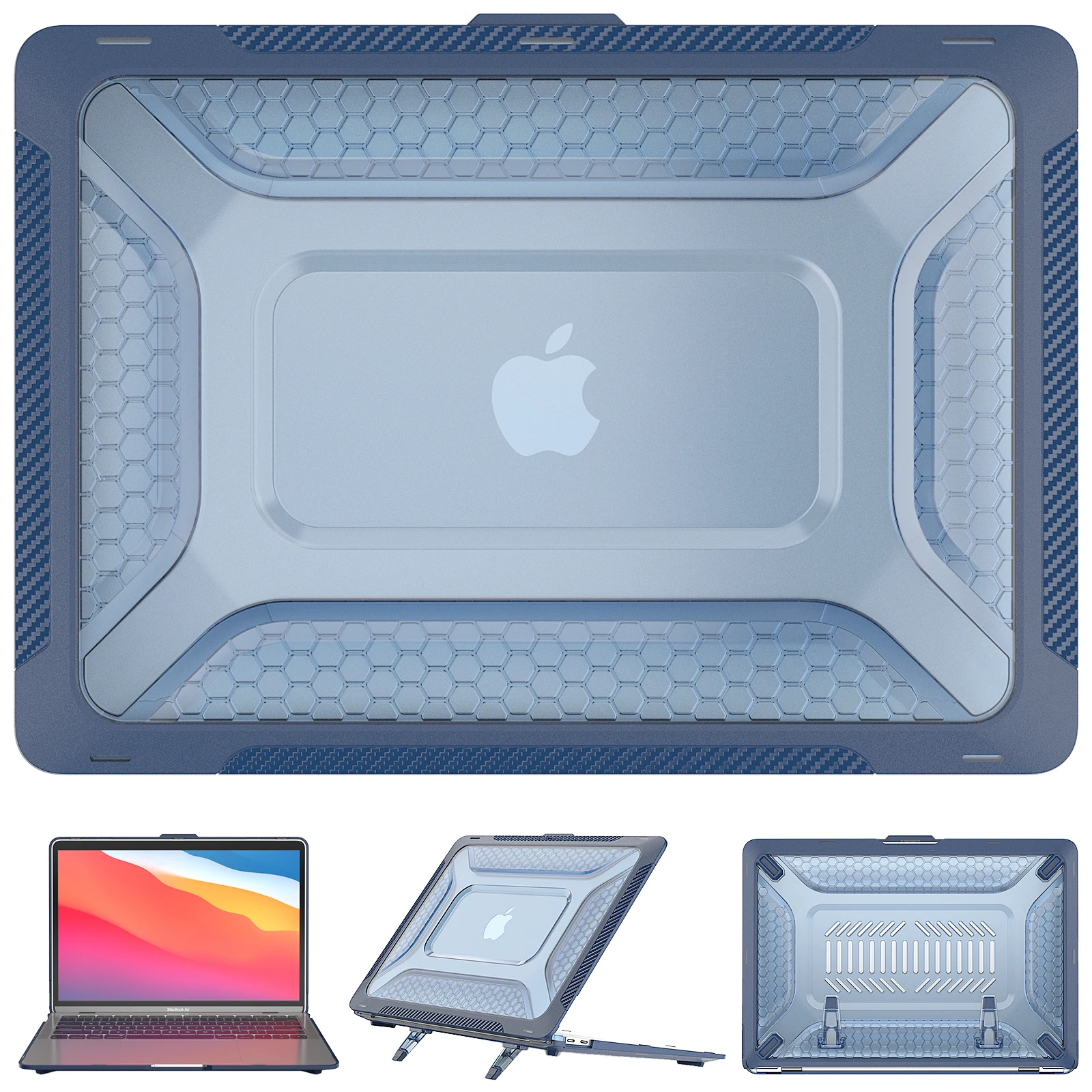 Für MacBook Pro 13 Zoll A2338 M2 M1 Laptop Ersetzen Abdeckung A2289 A2159 A1706 A1989 A1708 MAC Militär Stoßfest Schutzhüllen – Detail 1