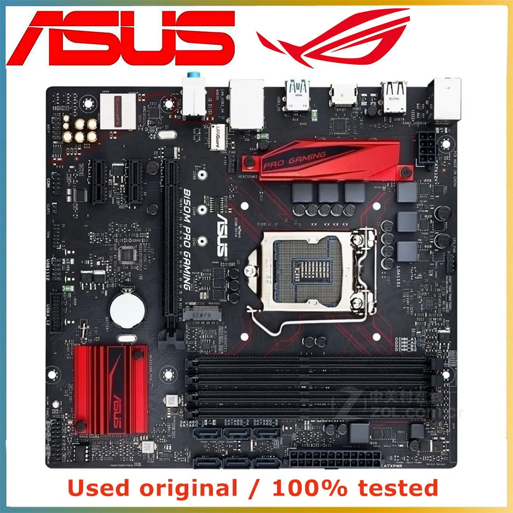 

For ASUS B150M PRO GAMING Computer Motherboard LGA 1151 DDR4 64G For Intel B150 Desktop Mainboard SATA III PCI-E 3.0 X16