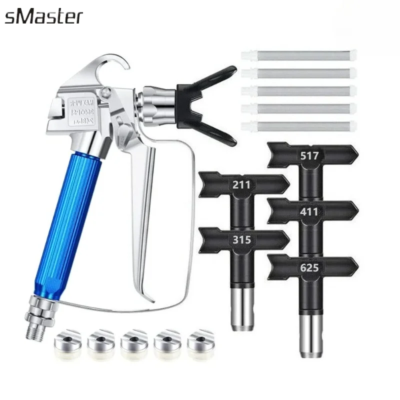 12pcs-airless-paint-sprayer-machine-with-nozzle-guard-5-spray-tips-and-5-airless-paint-spray-filter-for-airless-spraying