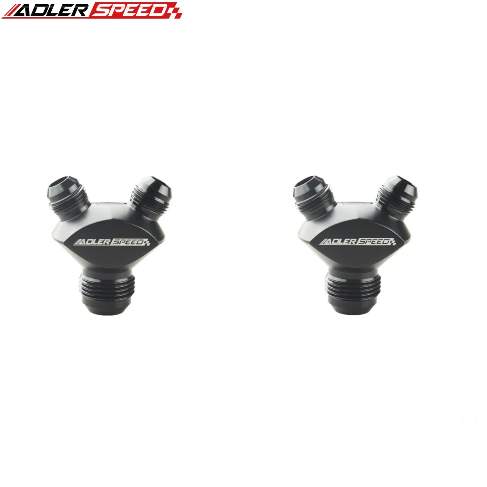 

2 шт. универсальный AN10-AN10-AN10/AN12-AN12-AN12 алюминиевый Y-образный адаптер, фитинги, адаптер, черный Y-тип, соединение масляной трубы, черный/синий