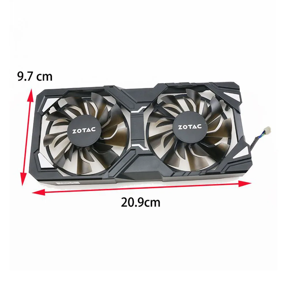 Brand new original 4pin for ZOTAC GeForce P106-100 GTX1060 1063 1066 Destroyer HA graphics card replacement fan panel with fan