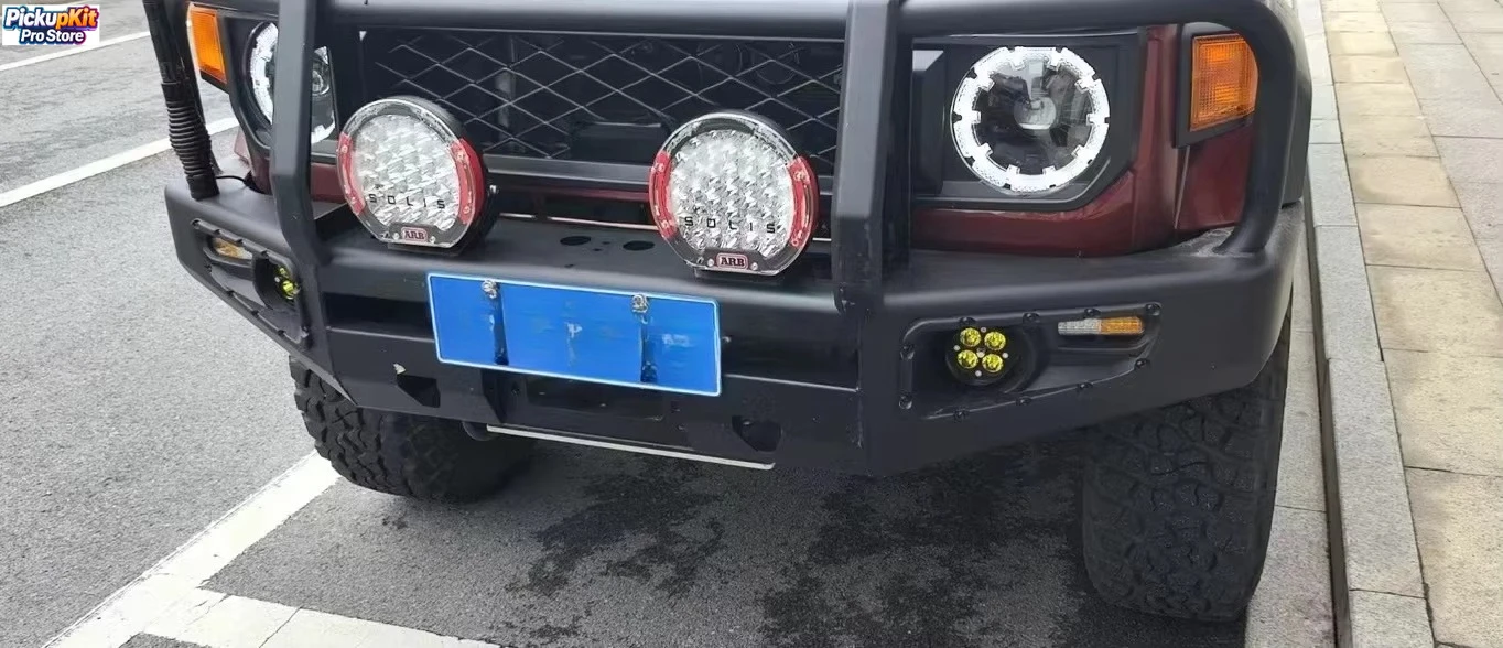 

Heavy‑Duty Steel Winch Front Bumper Bull Bar for LC76