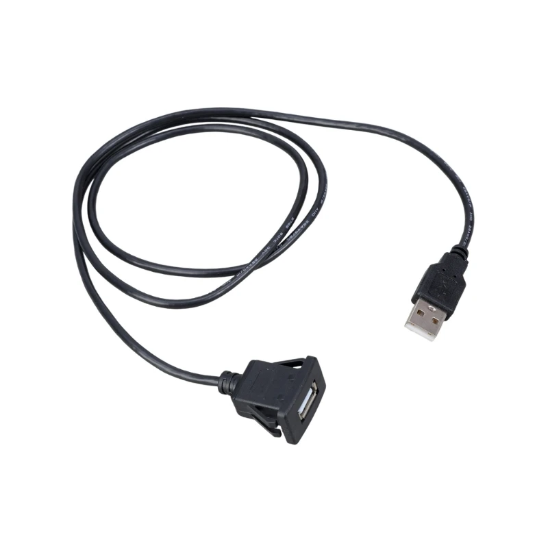 

Q22A Удлинительный кабель USB2.0 для крепления на квадратной панели с фиксирующим зажимом, пластиковая текстура для установки на