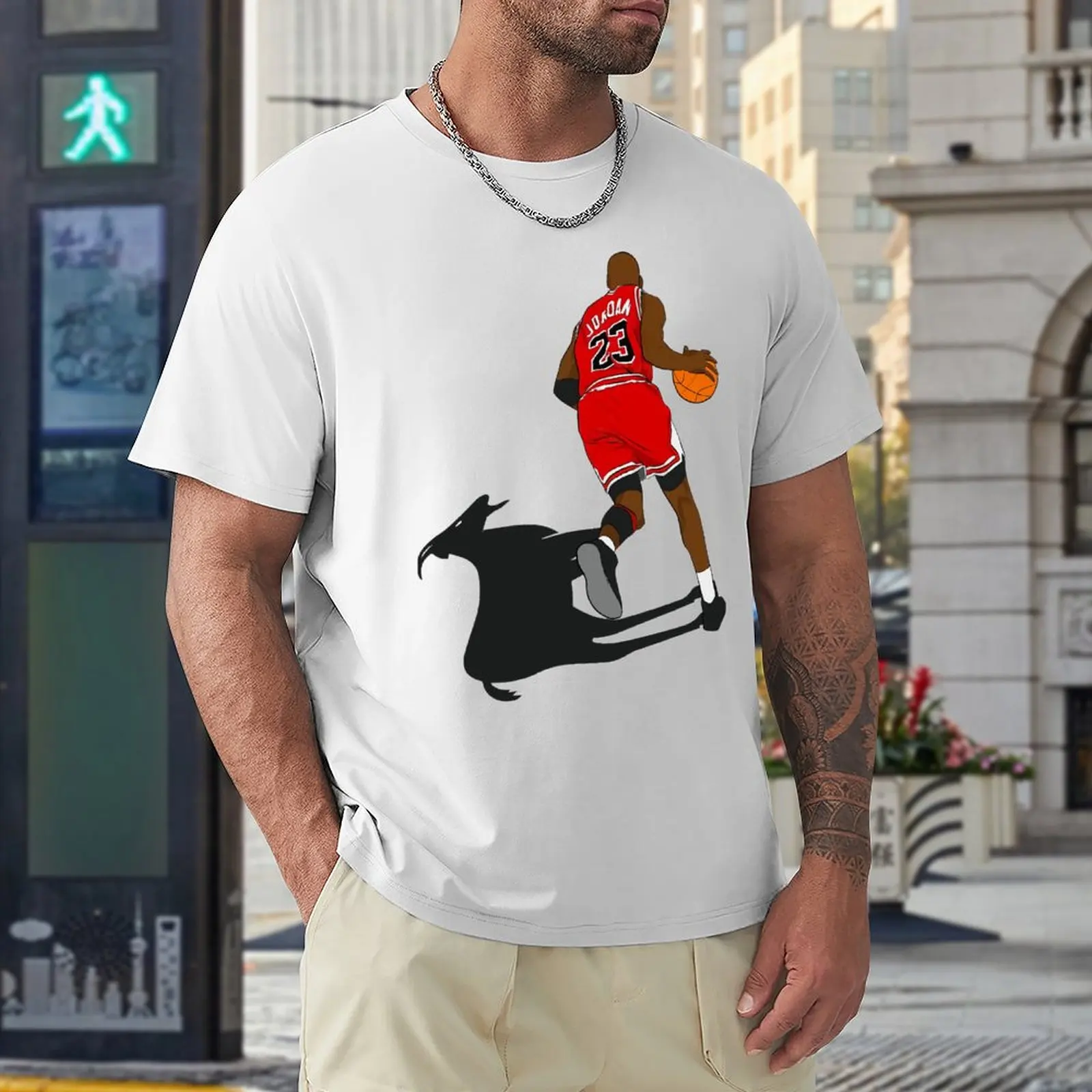 Camiseta de cuello redondo para hombre, camisa sarcástica con estampado de estrellas de Baloncesto de los vengadores y Jordans, Chicago 23, 58