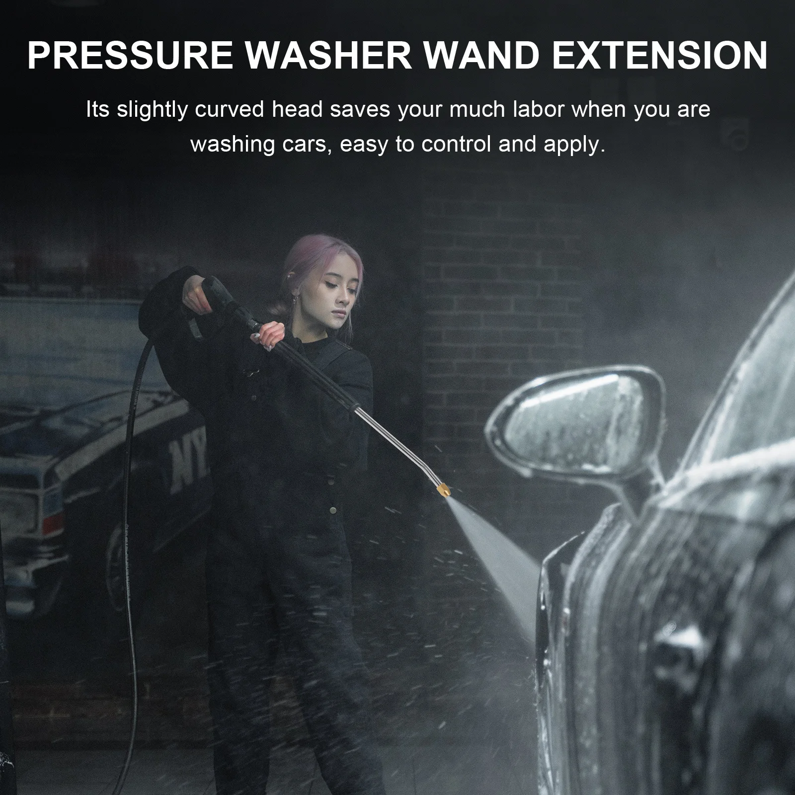 

Pressure Washer Wand Extension 30° Angled Car Washing Nozzle High Strength Metal For Vehicle Cleaning Tool Hose Sprayer