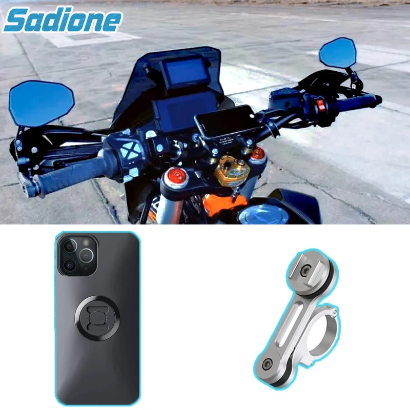 Mobile Phone Cover Holder For Iphone 15 or 15Pro or 15 ProMax Stand Motorcycle Connect Cellphone Bracket Case Lock Accessories