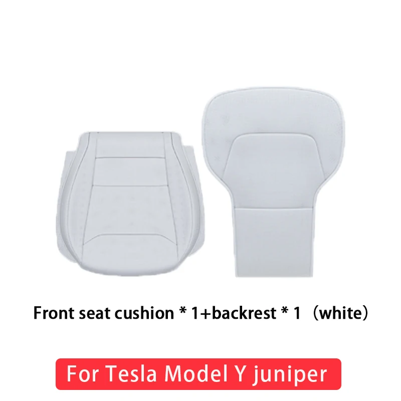 【¥9,898】テスラ Model Y 2025-2026 ベンチレーション付レザーシートカバー MY-FR07 ホワイト 特別割引-アリエク特価アラート