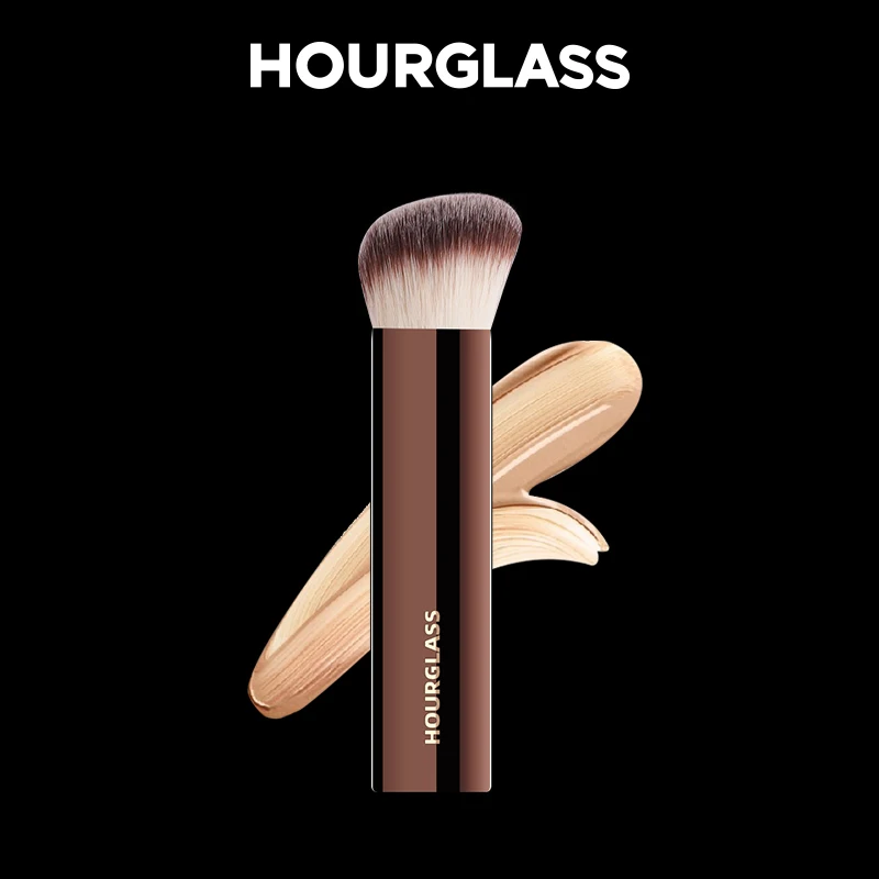 Hourglass Makeup Brush- No.20 Vanish Seamless Finish Foundation Brush Soft Fiber Hair Fashion Design Single Face Brush